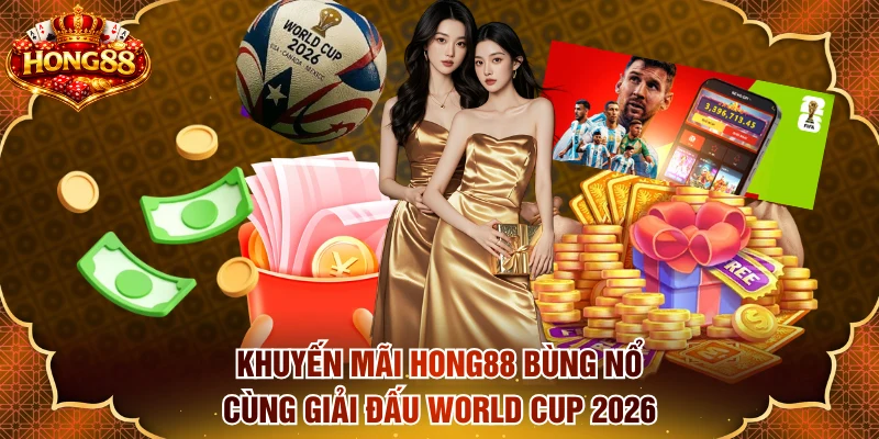 Khuyến mãi HONG88 bùng nổ cùng giải đấu World Cup 2026